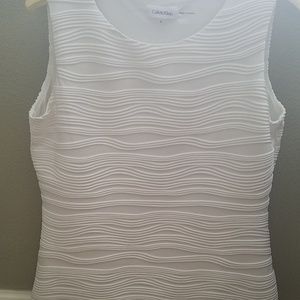 Calvin Klein white sleeveless top